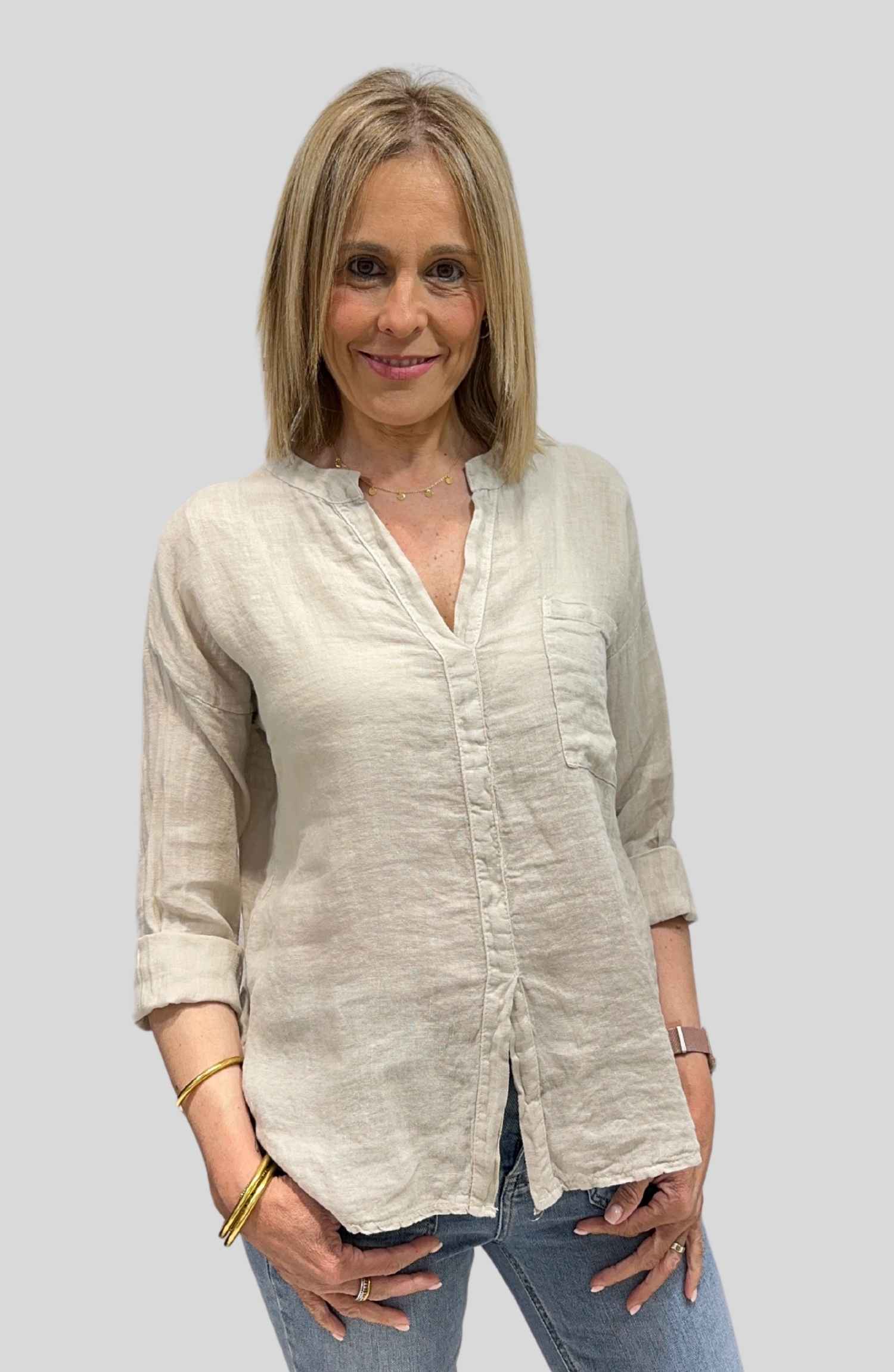 Blusa Menorca - Beige, L