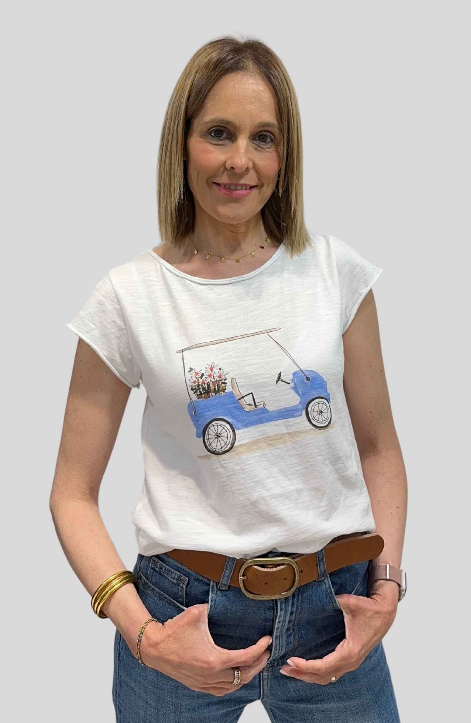 Camiseta Coche - Azul