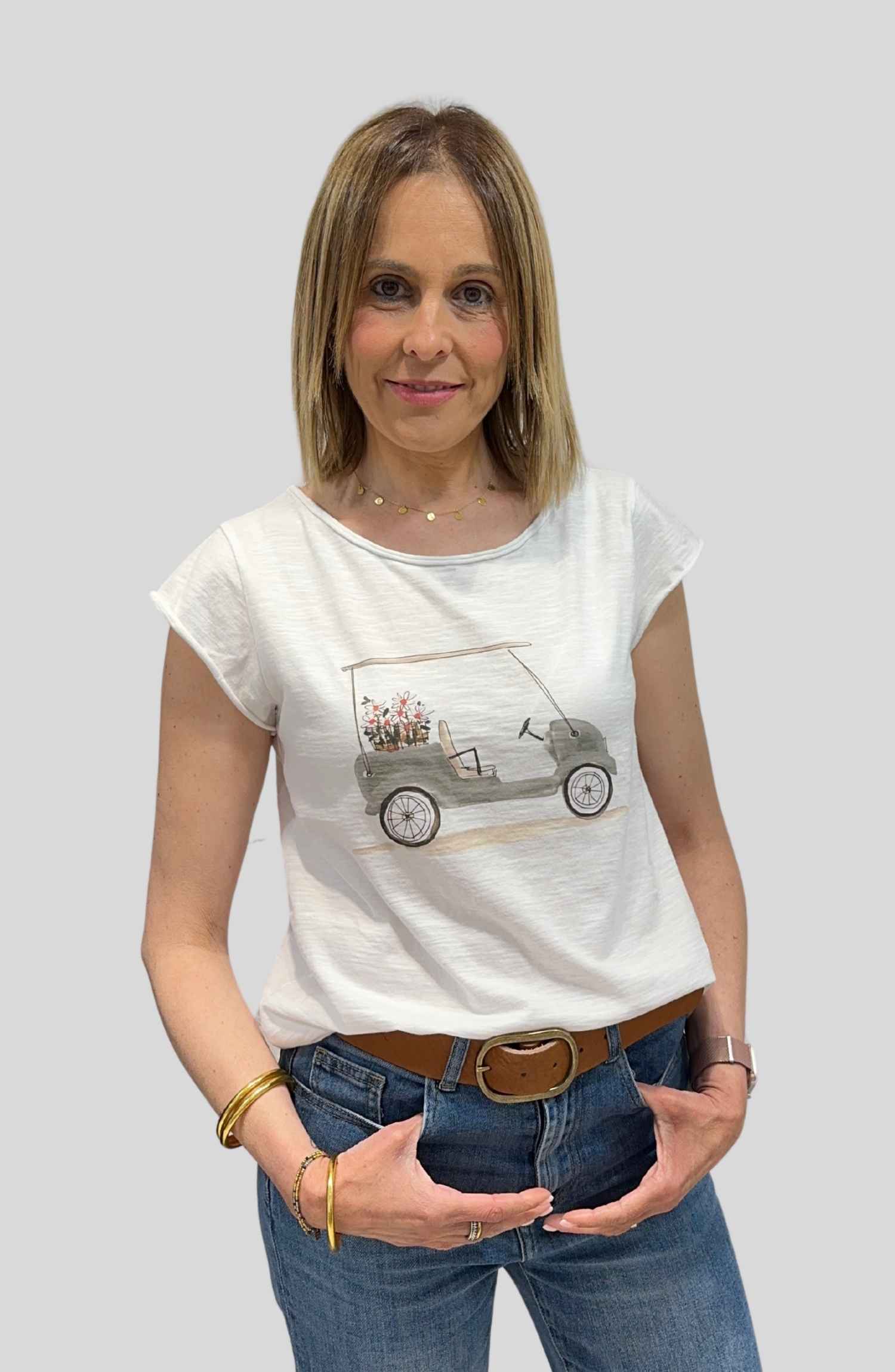Camiseta Coche - Gris
