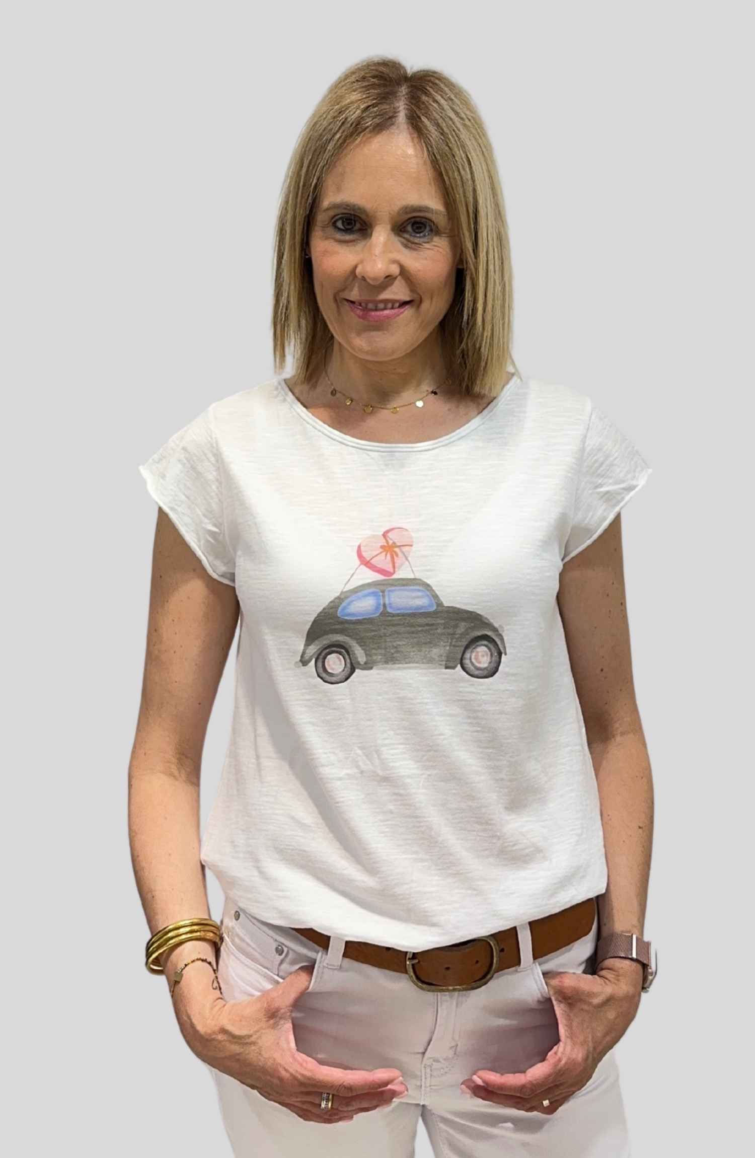 Camiseta Coche - Gris