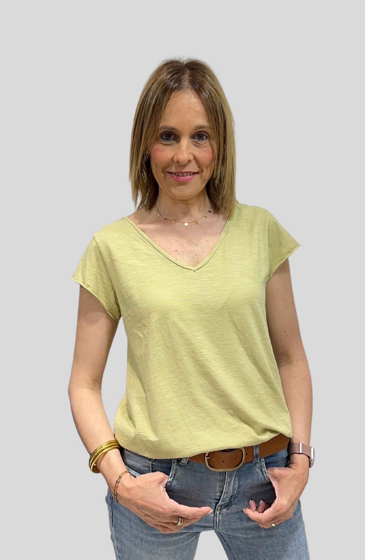 Camiseta Sofia - Pistacho
