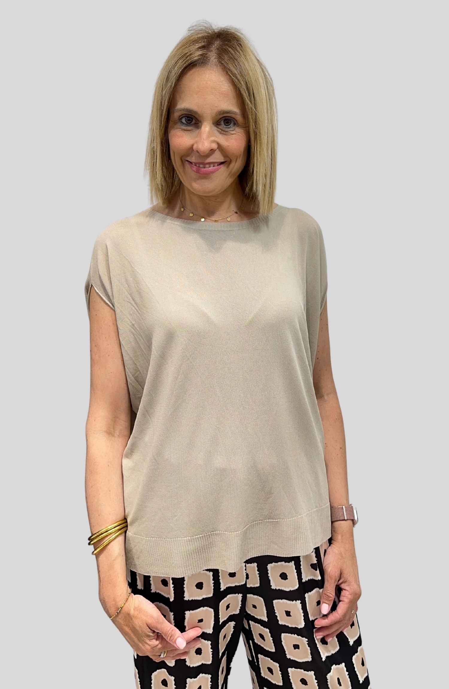 Jersey Punto Frío - Beige