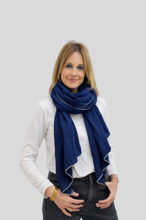 Pañuelo Lucía Azul Marino