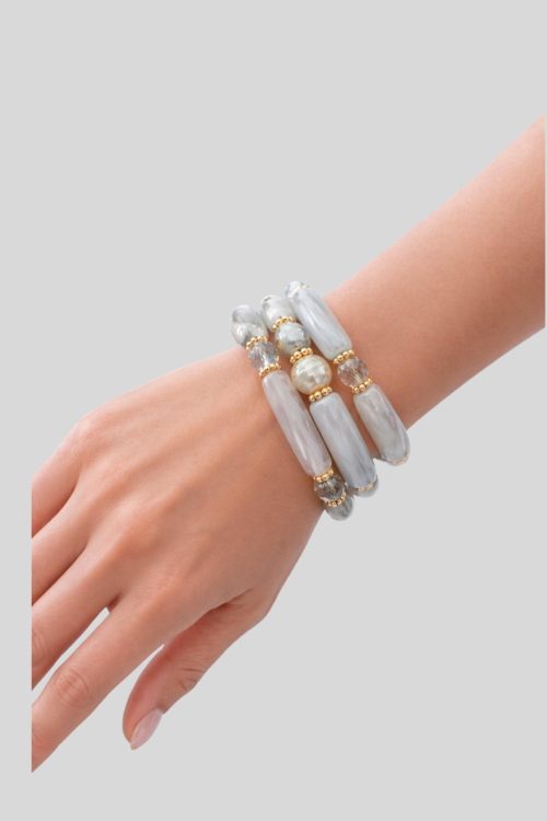 Pulsera Triple Formentera Blanca