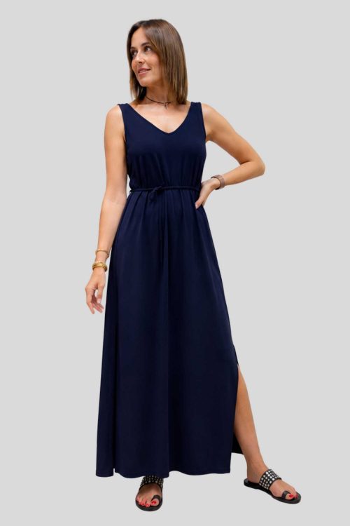 Vestido Inés Azul Marino