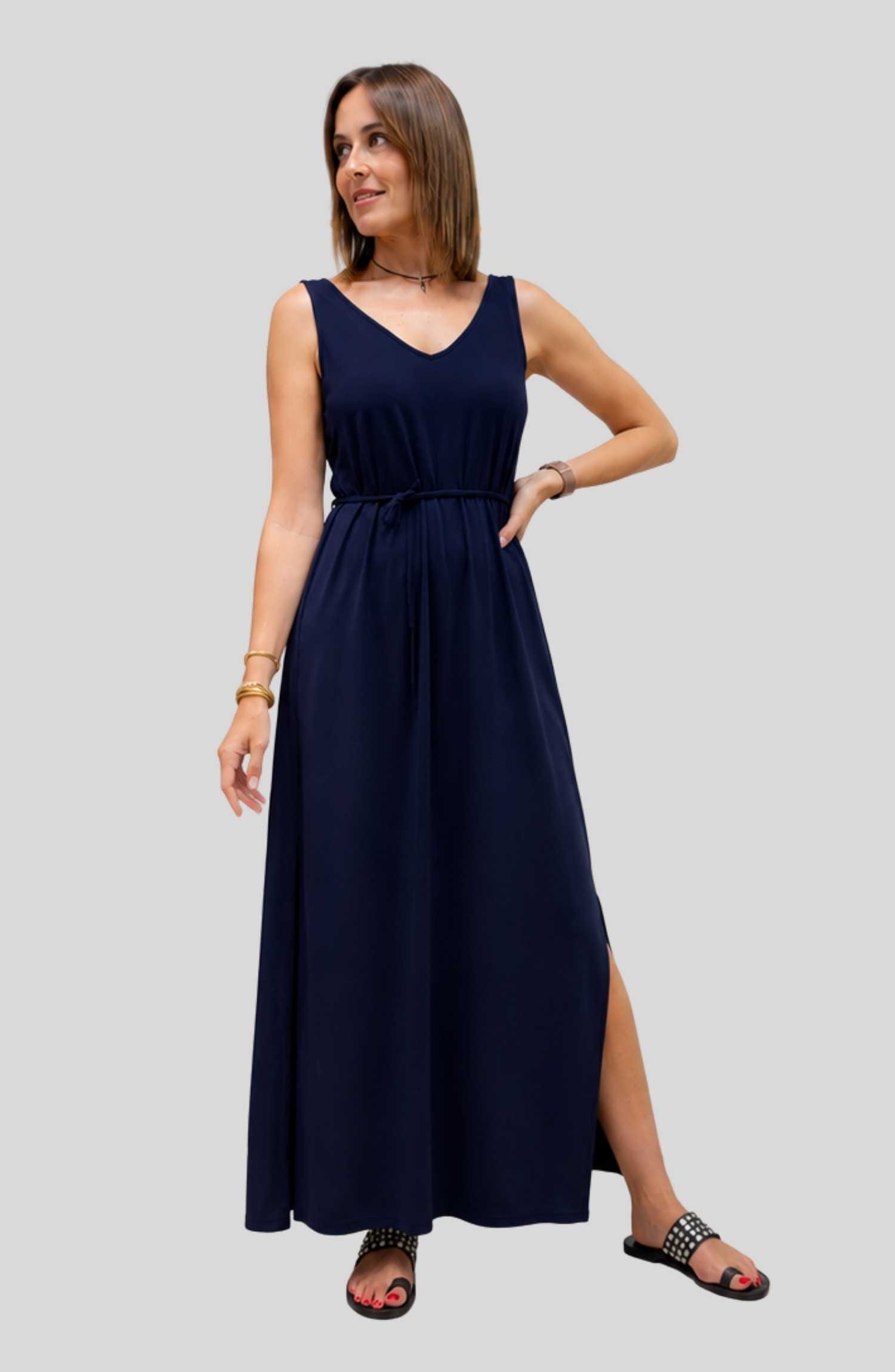 Vestido Inés Azul Marino