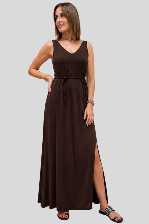 Vestido Inés Chocolate