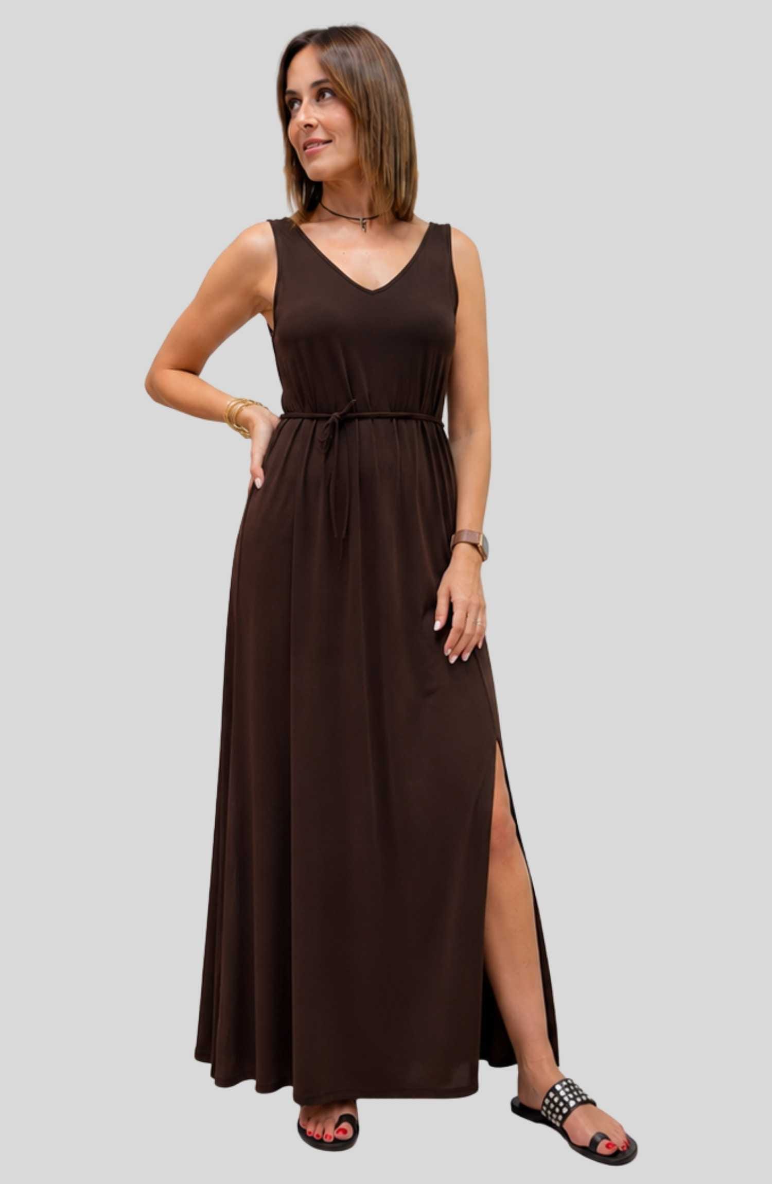 Vestido Inés Chocolate