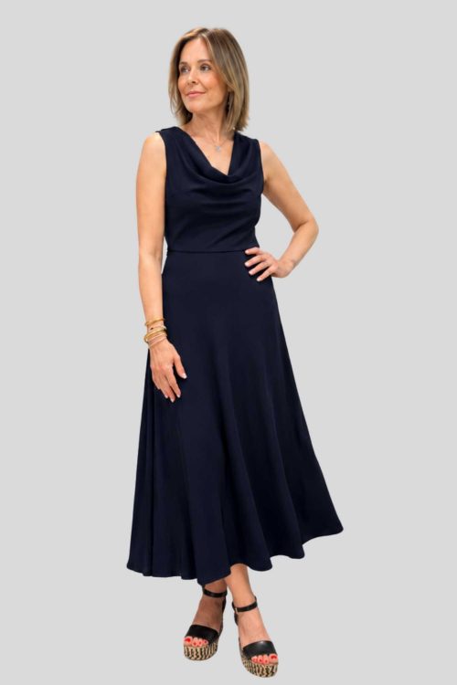 Vestido Monaco Azul Marino