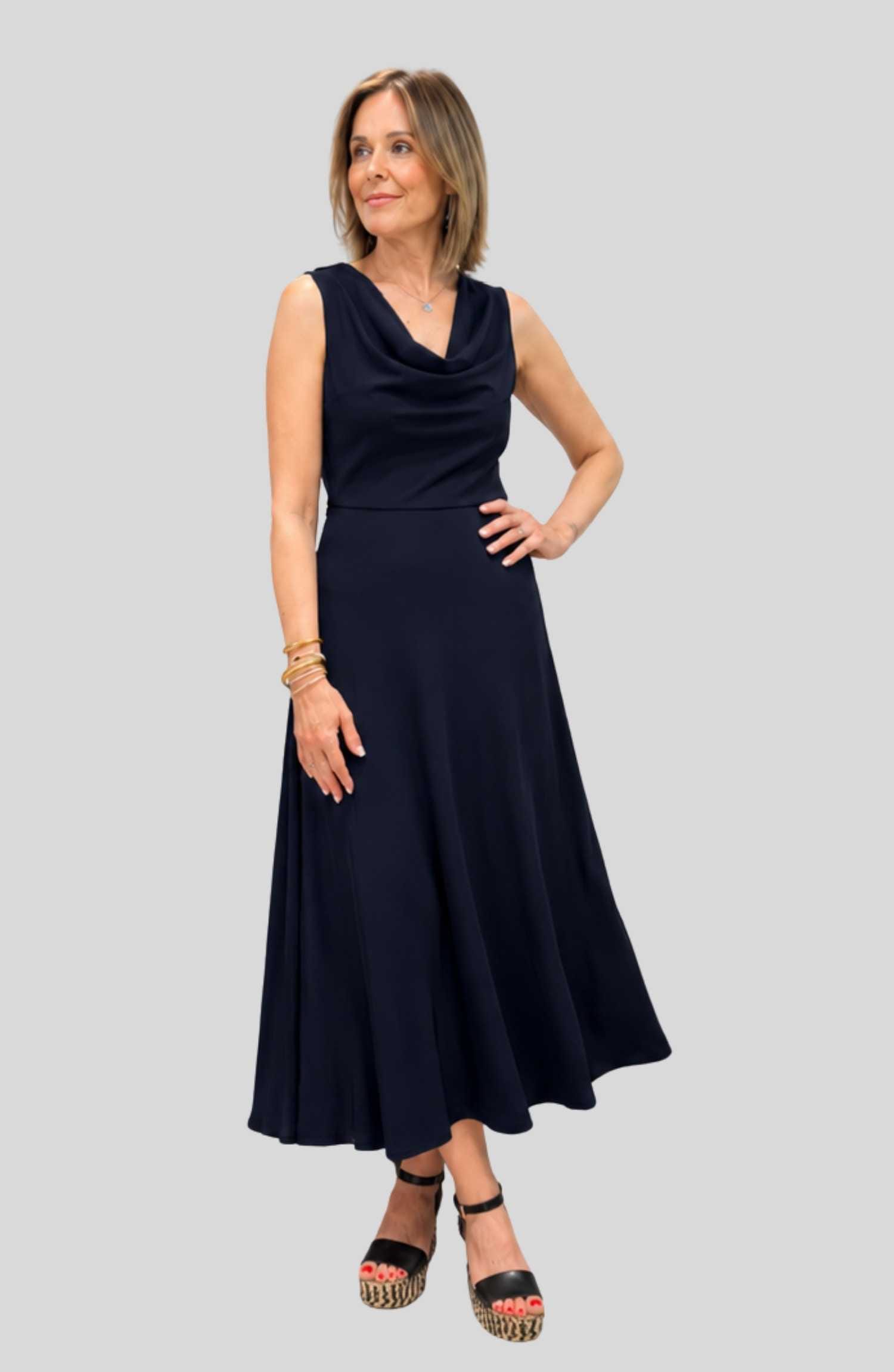 Vestido Monaco Azul Marino
