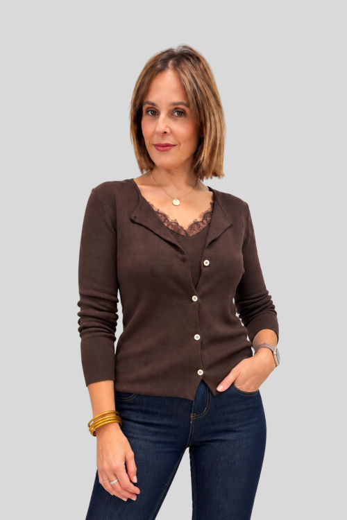 Chaqueta + Top Ananda Chocolate