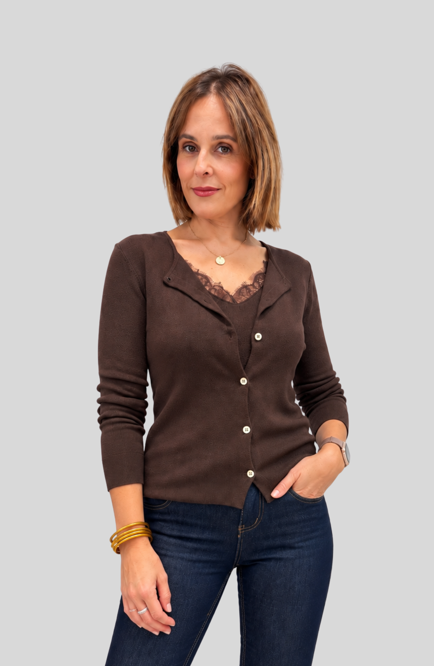 Chaqueta + Top Ananda Chocolate